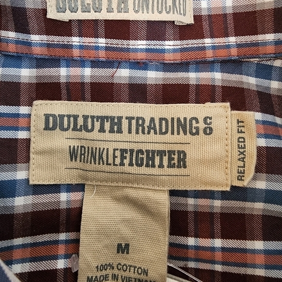 Duluth Trading Co. Men's Long Sleeve Button Down Shirt Size M NWT - Picture 3 of 5